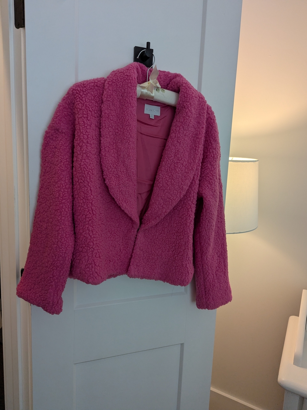 Sugarlips Plush Sherpa Jacket - Bright Pink